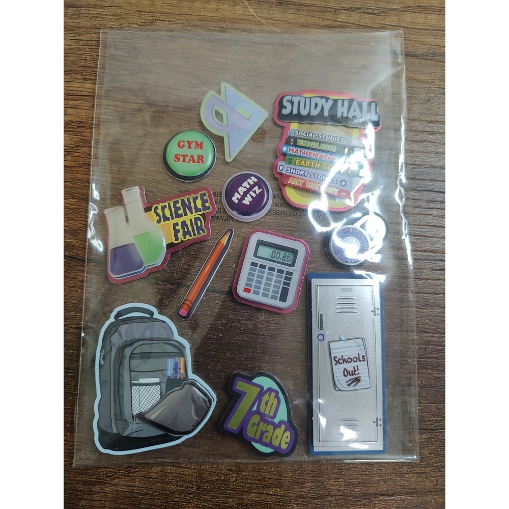 7th Seventh Grade Middle School Scrapbooking Stickers By Recollections Partial